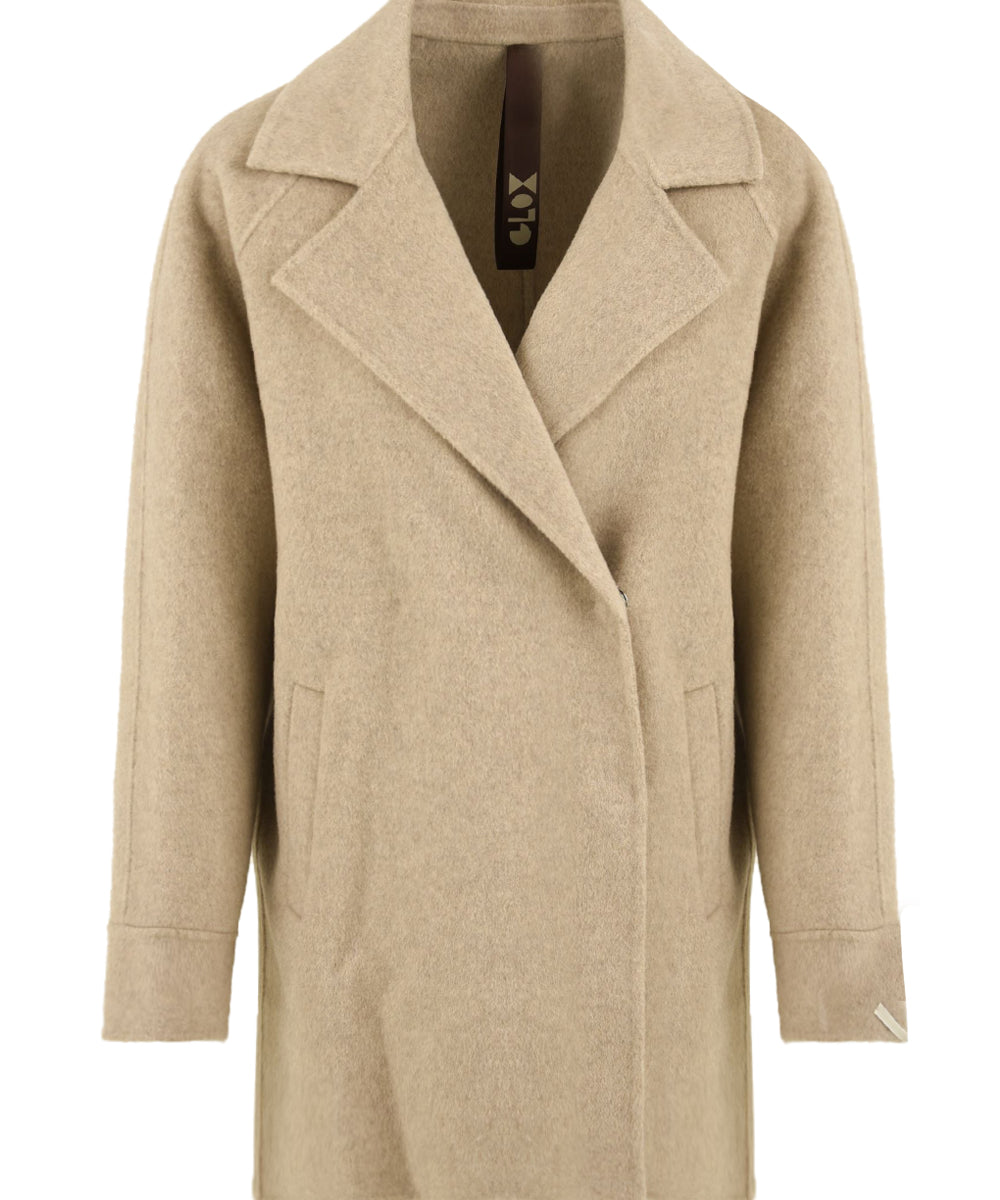 Cappotto Cashmere con gilet removibile GLOX Donna - Beige