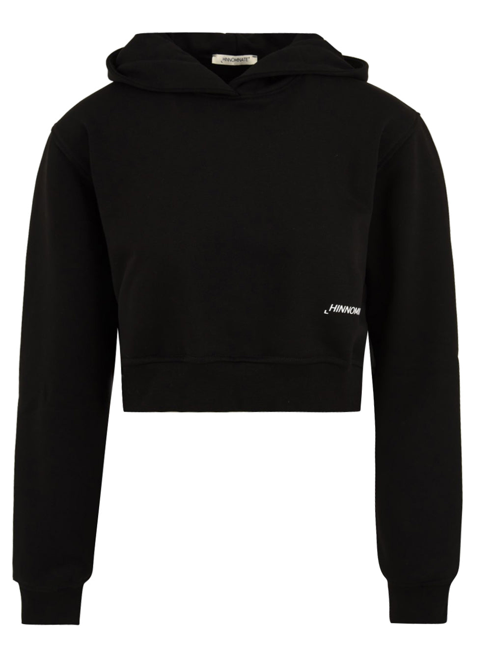 Felpa corta con cappuccio HINNOMINATE Donna - Nero