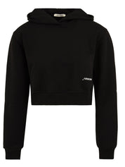 Felpa corta con cappuccio HINNOMINATE Donna - Nero