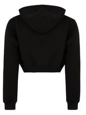 Felpa corta con cappuccio HINNOMINATE Donna - Nero