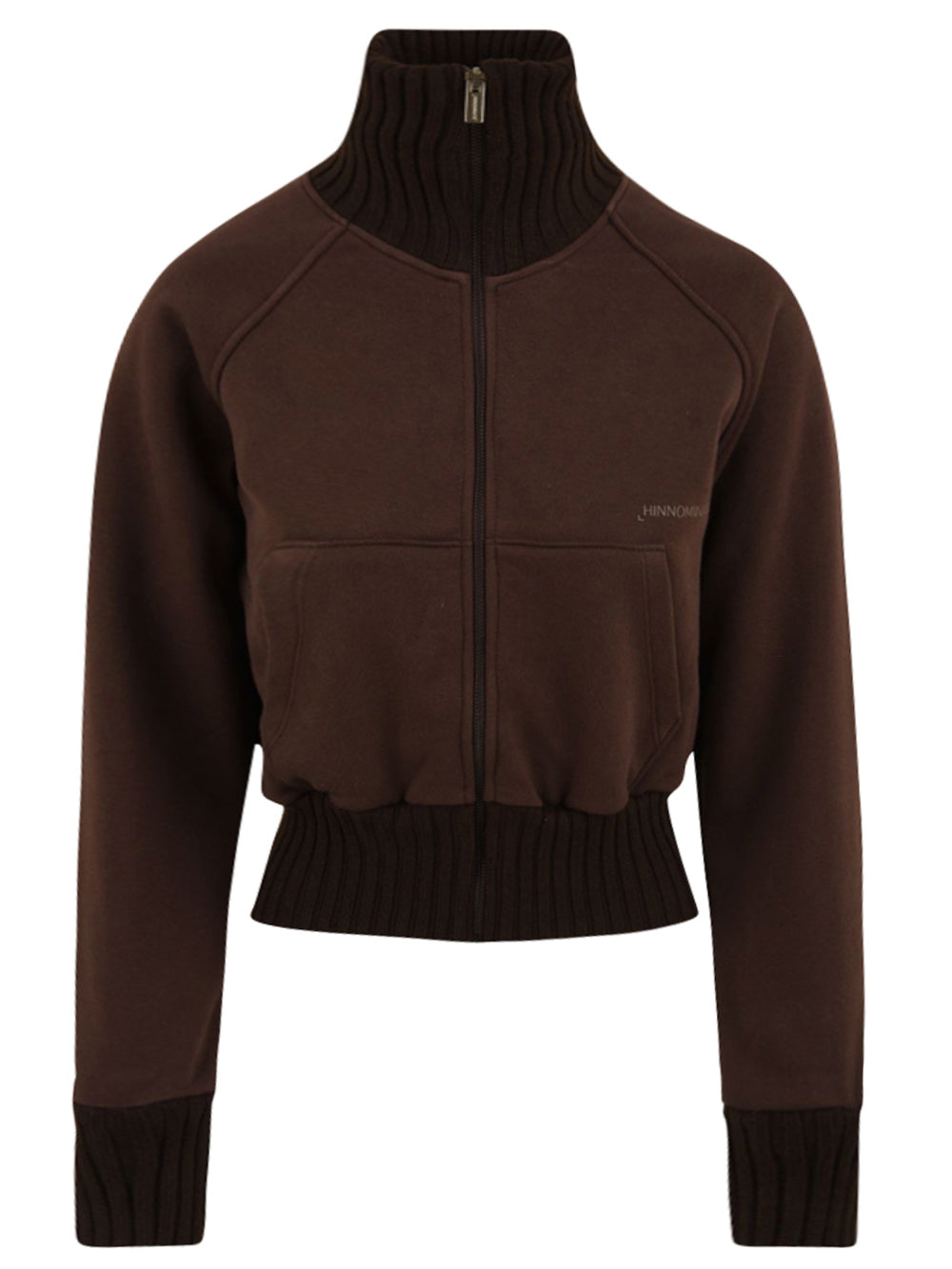 Felpa collo alto full zip HINNOMINATE Donna - Marrone