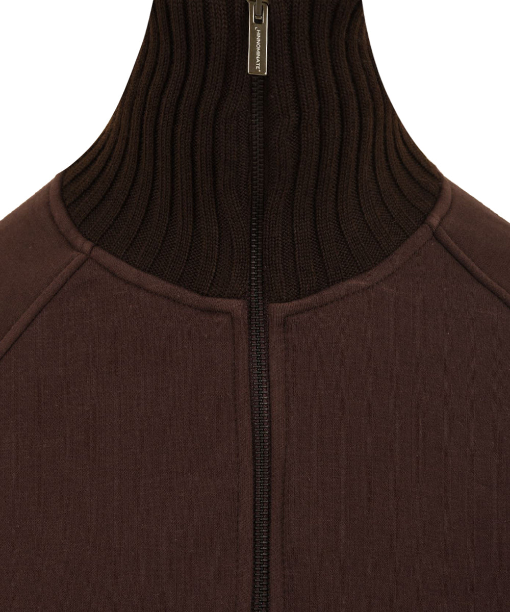 Felpa collo alto full zip HINNOMINATE Donna - Marrone