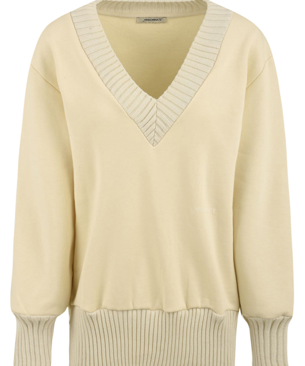 Felpa scollo a V HINNOMINATE Donna - Bianco