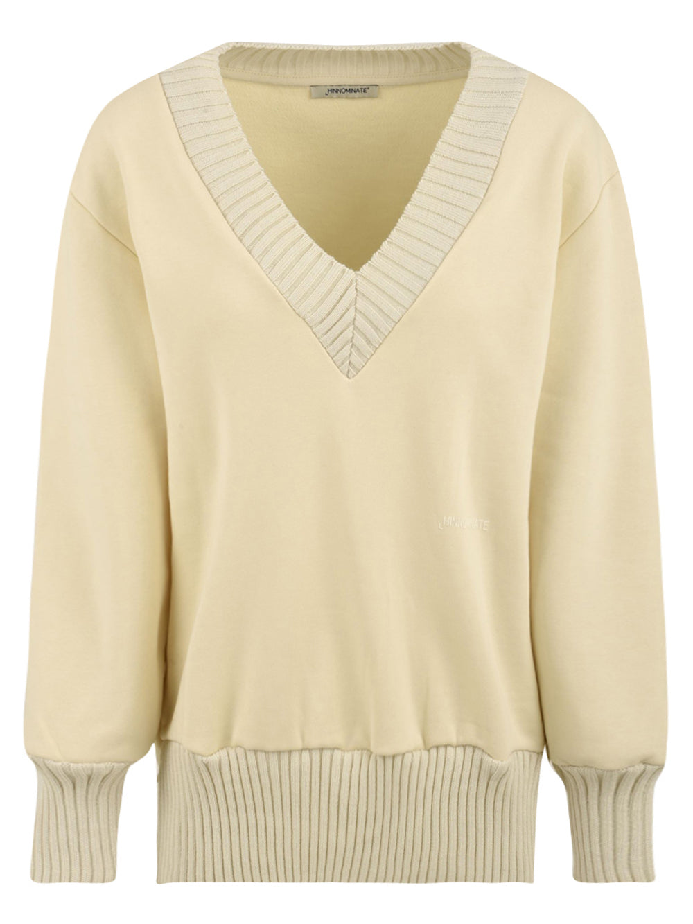 Felpa scollo a V HINNOMINATE Donna - Bianco