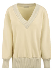 Felpa scollo a V HINNOMINATE Donna - Bianco