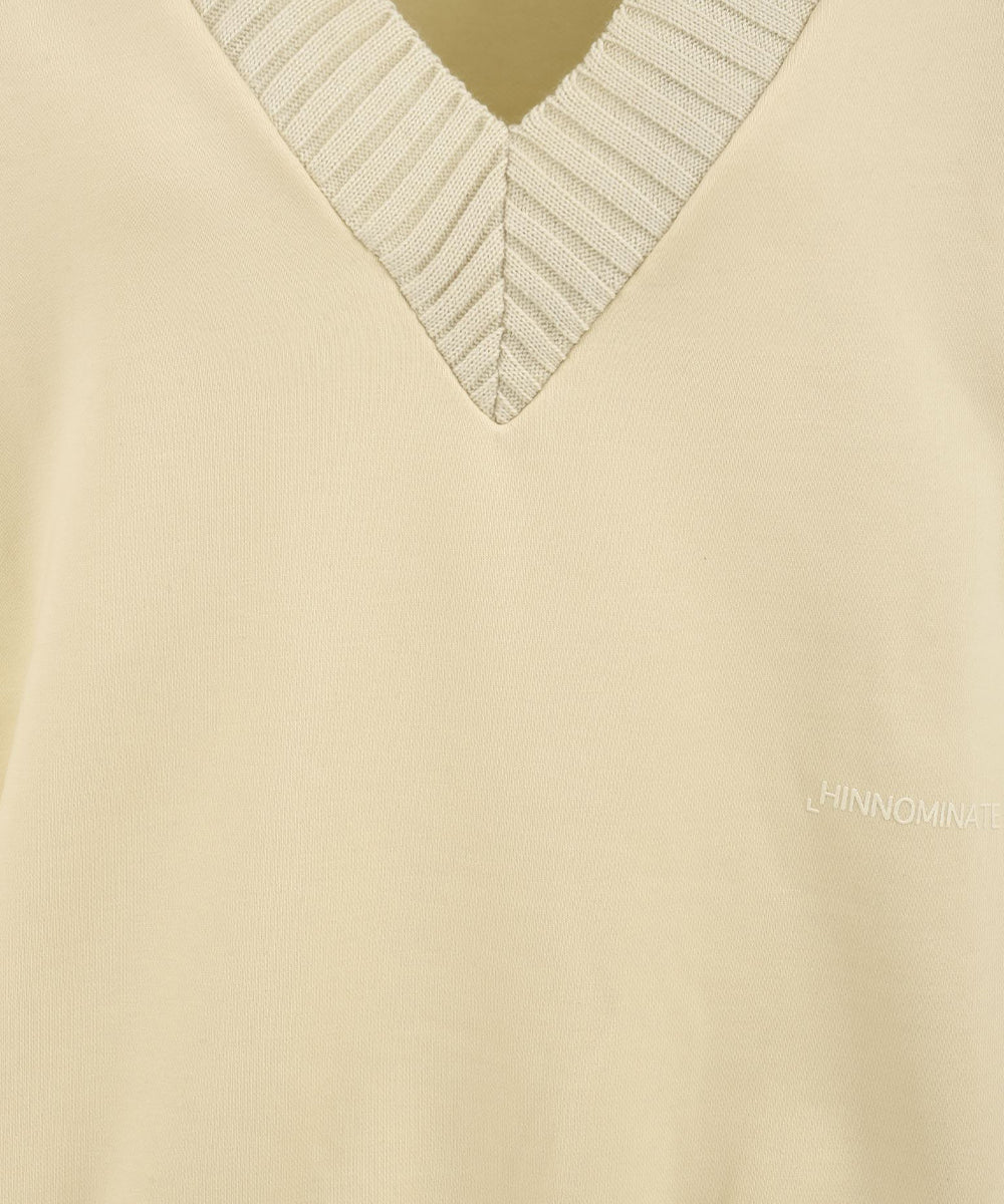 Felpa scollo a V HINNOMINATE Donna - Bianco