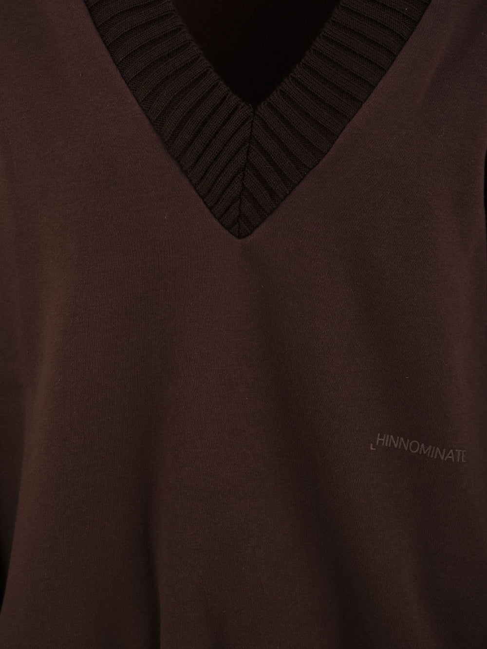 Felpa scollo a V HINNOMINATE Donna - Marrone