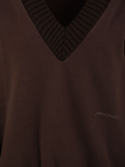 Felpa scollo a V HINNOMINATE Donna - Marrone