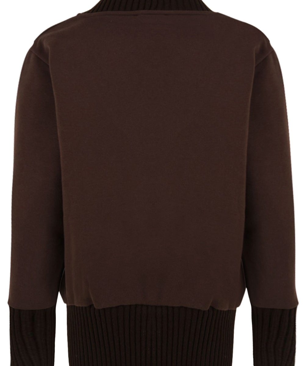 Felpa scollo a V HINNOMINATE Donna - Marrone