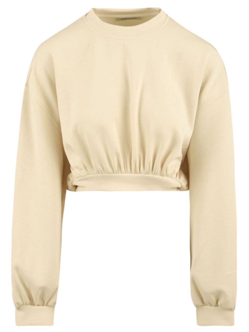 Felpa crop Viscosa HINNOMINATE Donna - Bianco