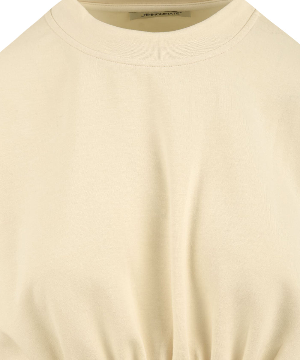 Felpa crop Viscosa HINNOMINATE Donna - Bianco