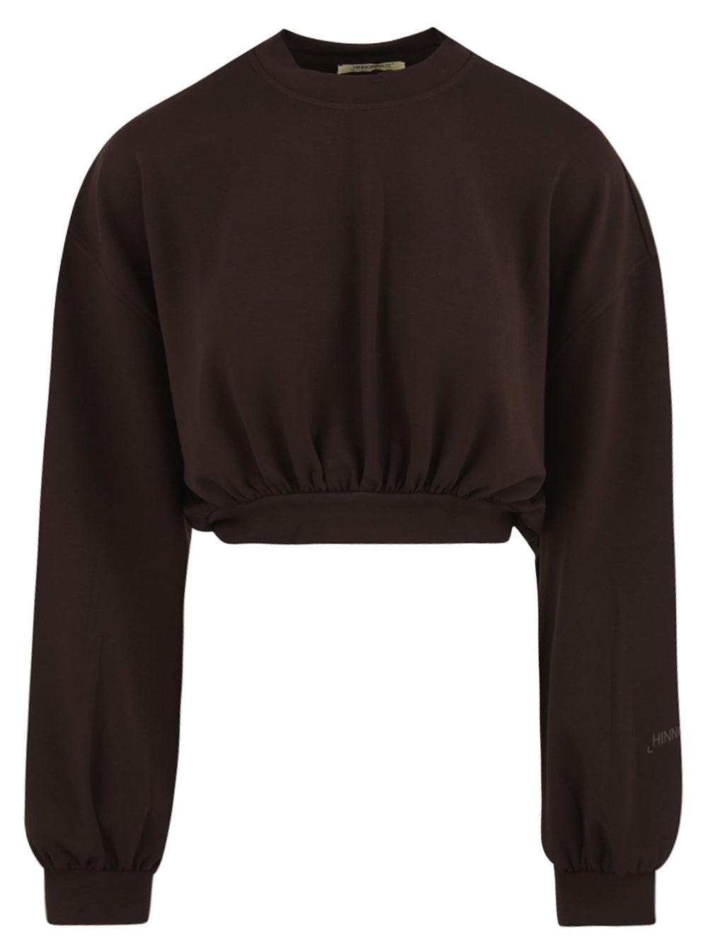 Felpa crop Viscosa HINNOMINATE Donna - Marrone