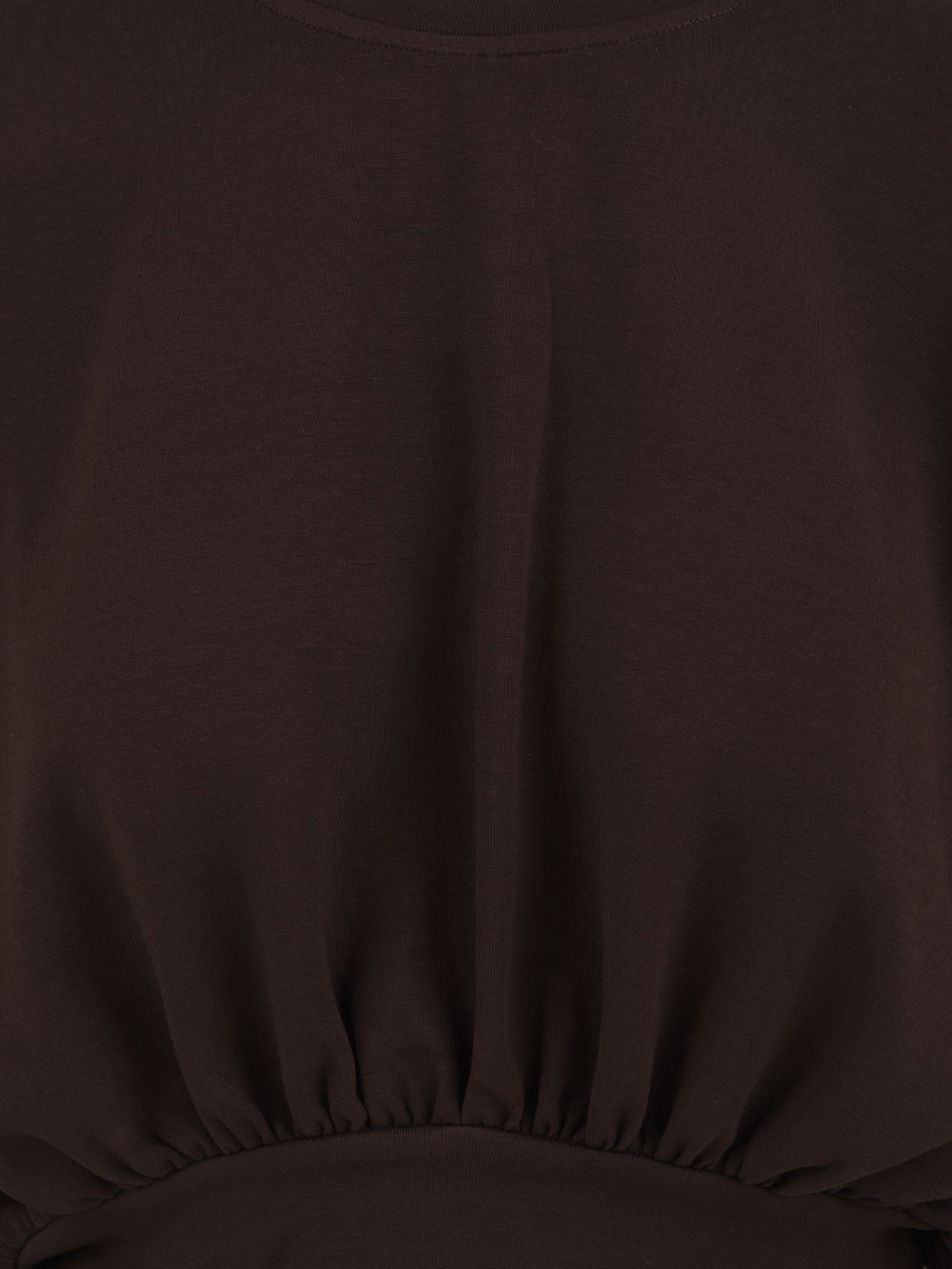 Felpa crop Viscosa HINNOMINATE Donna - Marrone