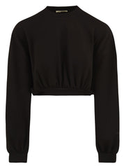 Felpa crop Viscosa HINNOMINATE Donna - Nero
