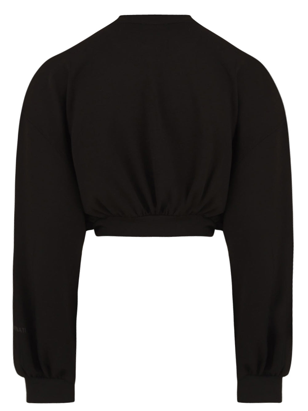 Felpa crop Viscosa HINNOMINATE Donna - Nero