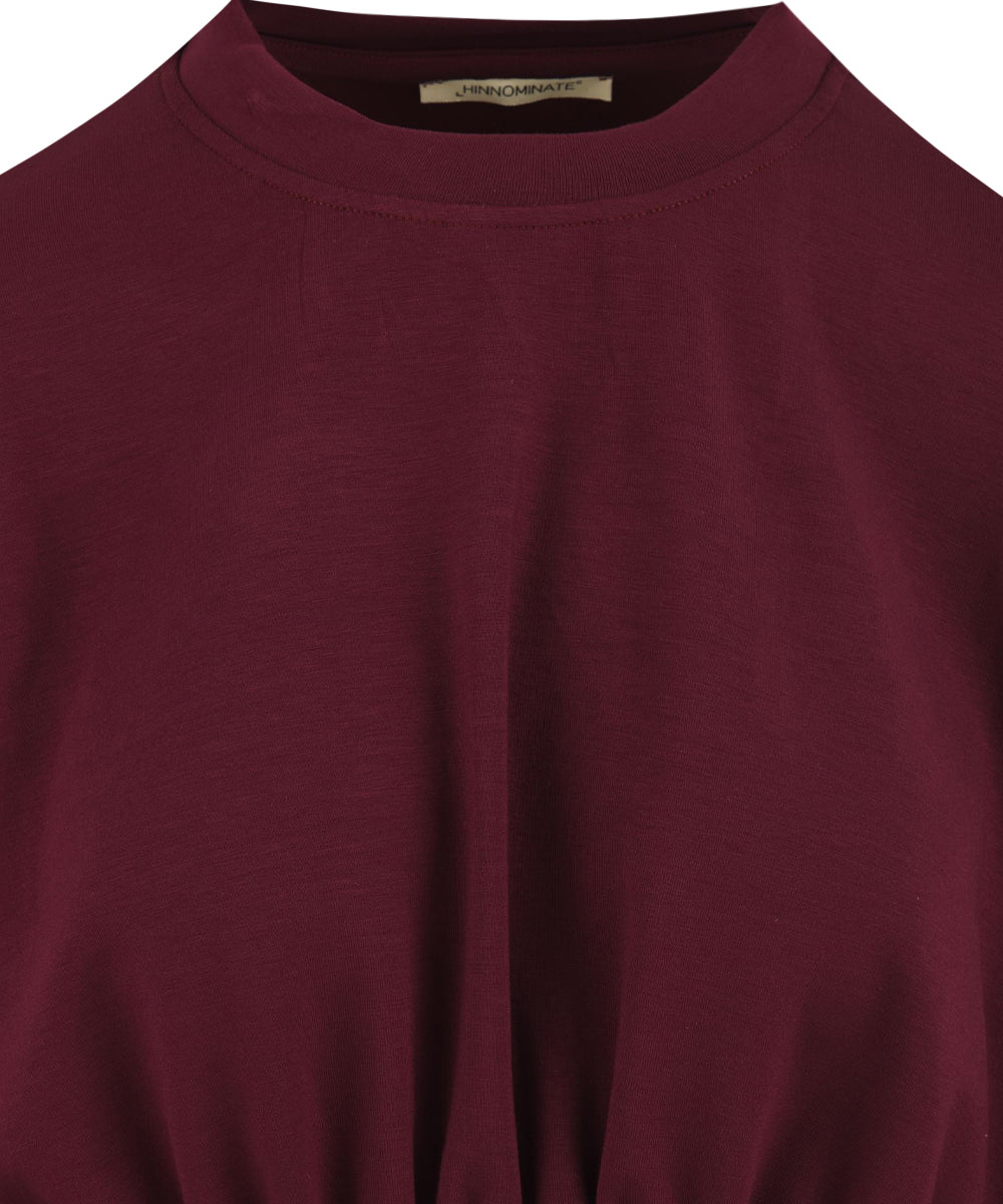 Felpa crop Viscosa HINNOMINATE Donna - Rosso