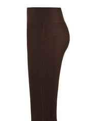 Leggings vita alta in Lycra Lucida HINNOMINATE Donna - Marrone