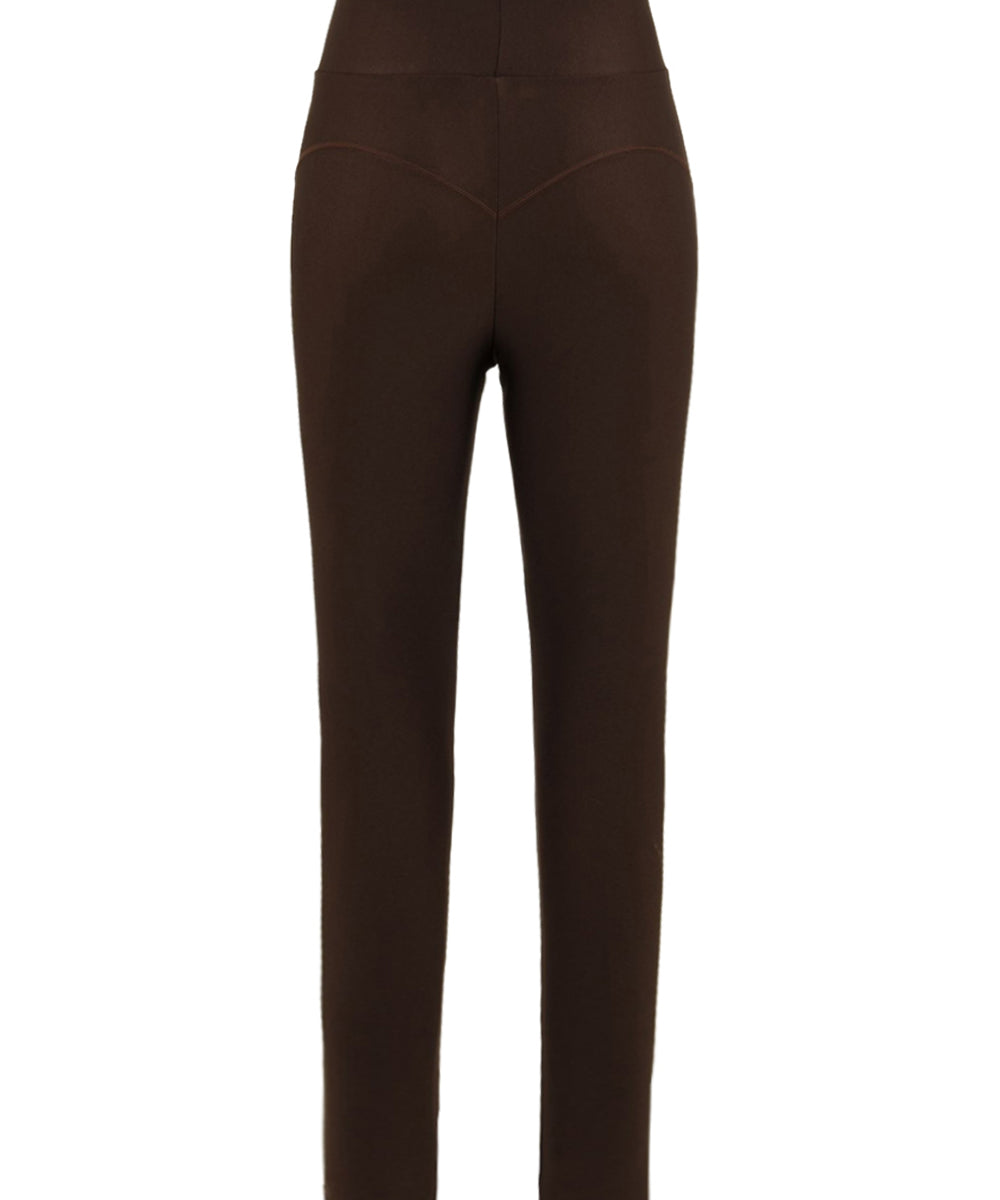 Leggings vita alta in Lycra Lucida HINNOMINATE Donna - Marrone