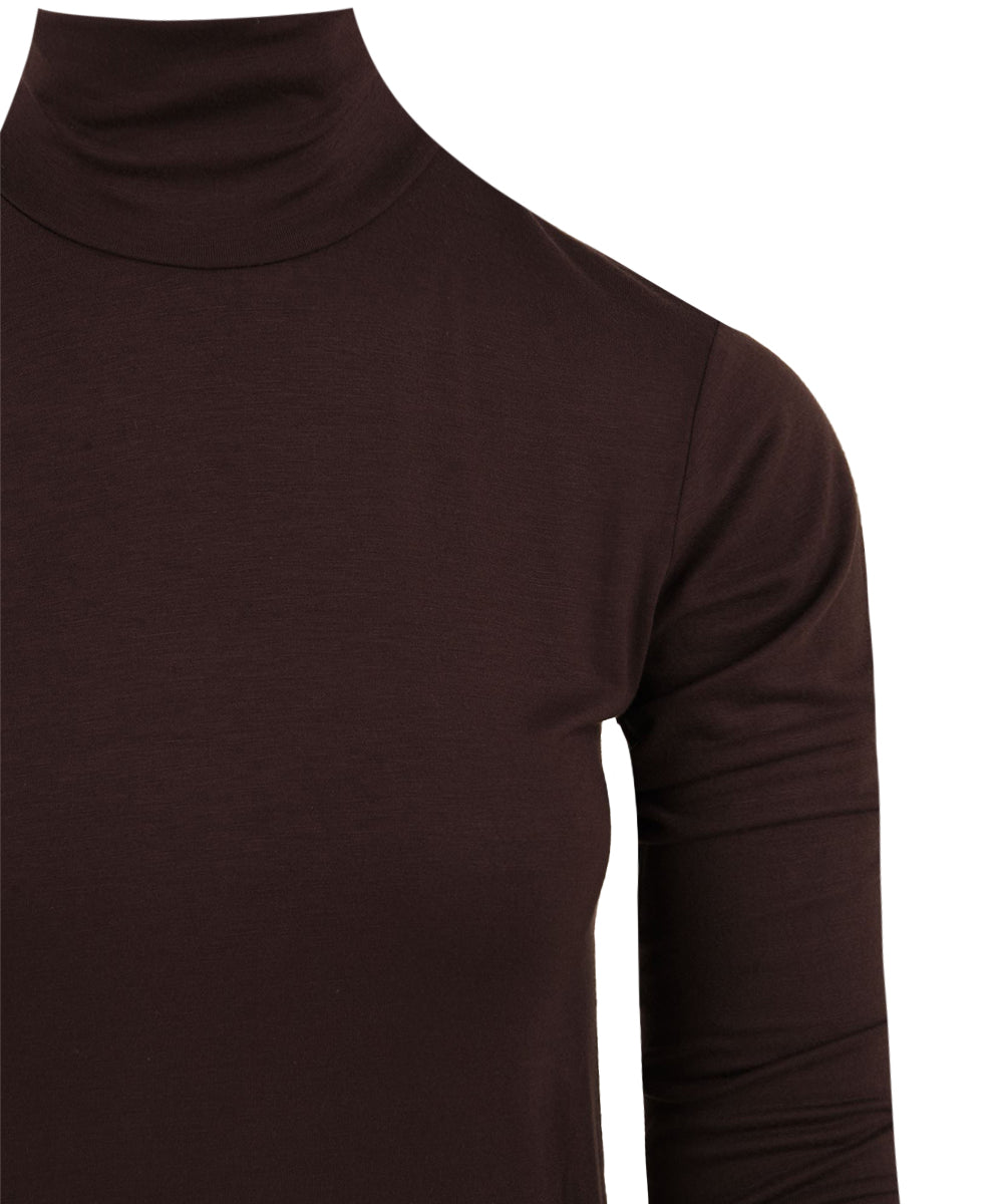 Maglia Dolcevita in Viscosa HINNOMINATE Donna - Marrone