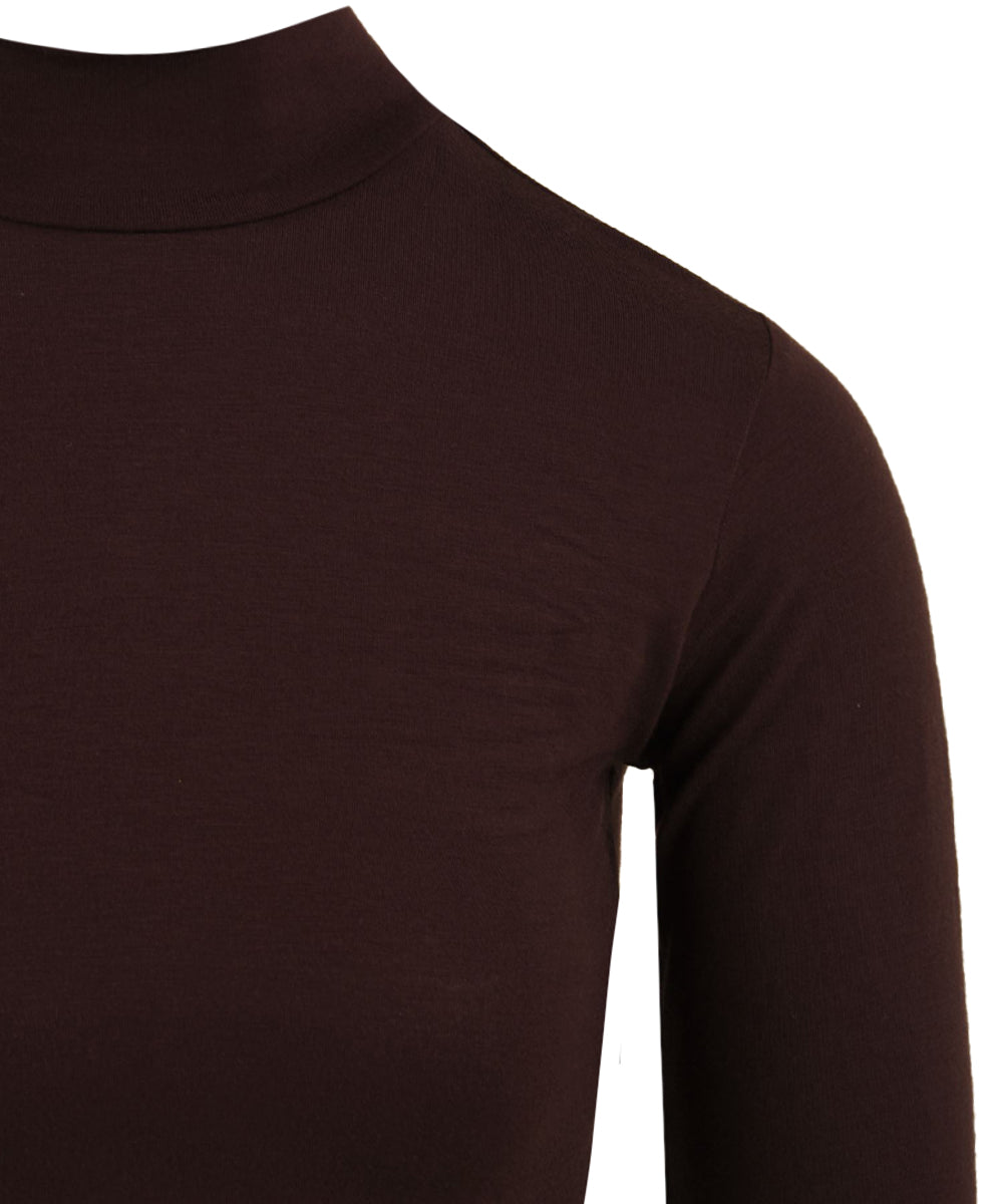 Top crop dolcevita in viscosa HINNOMINATE Donna - Marrone