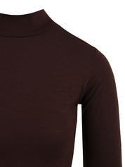 Top crop dolcevita in viscosa HINNOMINATE Donna - Marrone