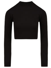 Crop Top Dolcevita in Viscosa HINNOMINATE Donna - Nero