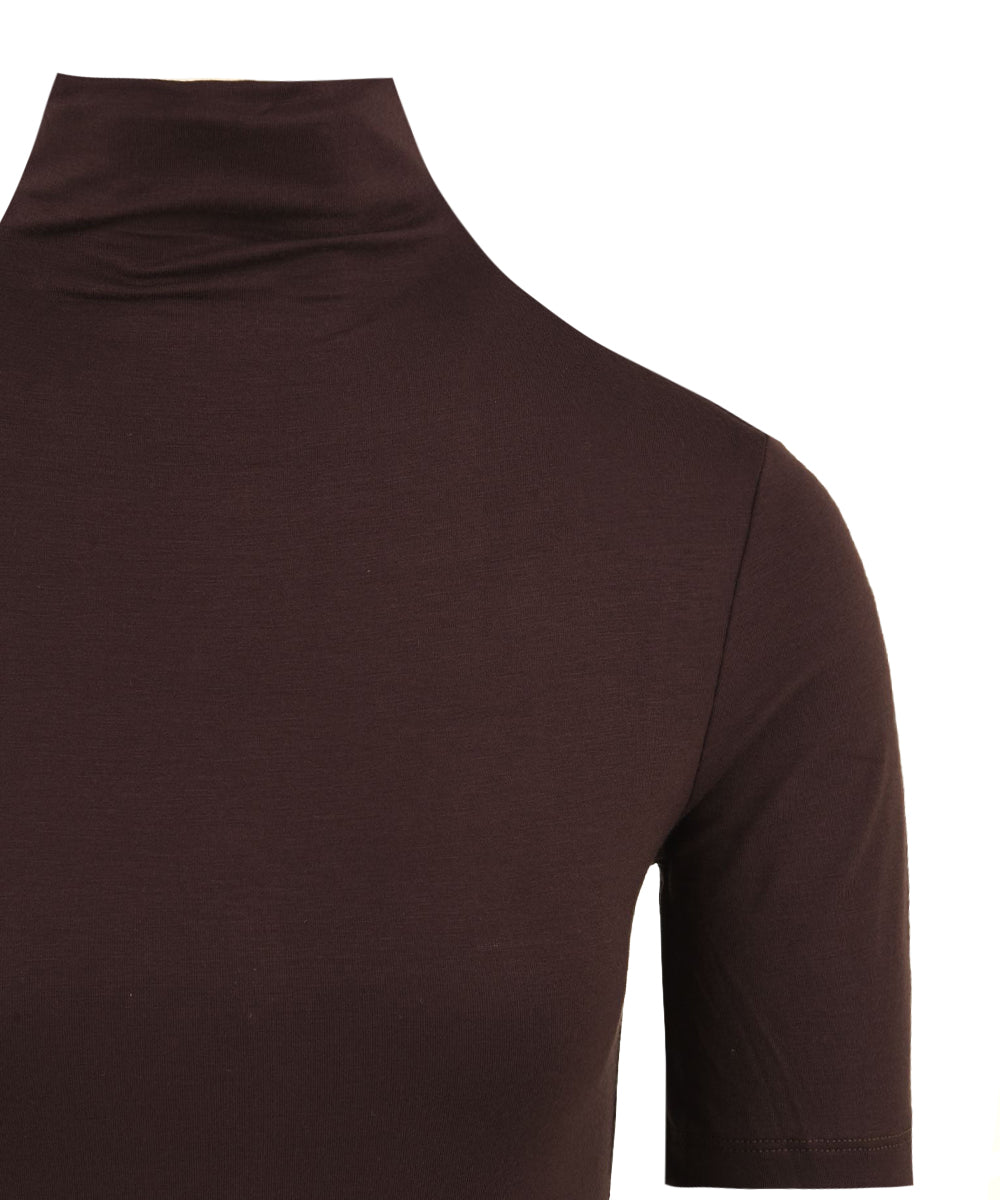 Maglia Dolcevita in Viscosa HINNOMINATE Donna - Marrone