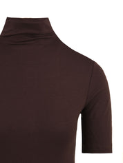 Maglia Dolcevita in Viscosa HINNOMINATE Donna - Marrone