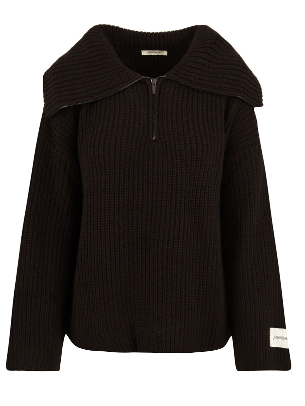 Maglia mezza zip perlata HINNOMINATE Donna - Marrone