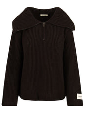 Maglia mezza zip perlata HINNOMINATE Donna - Marrone