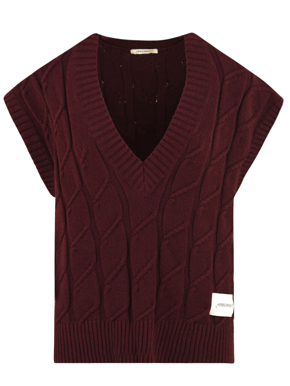 Gilet in maglia con trecce HINNOMINATE Donna - Rosso