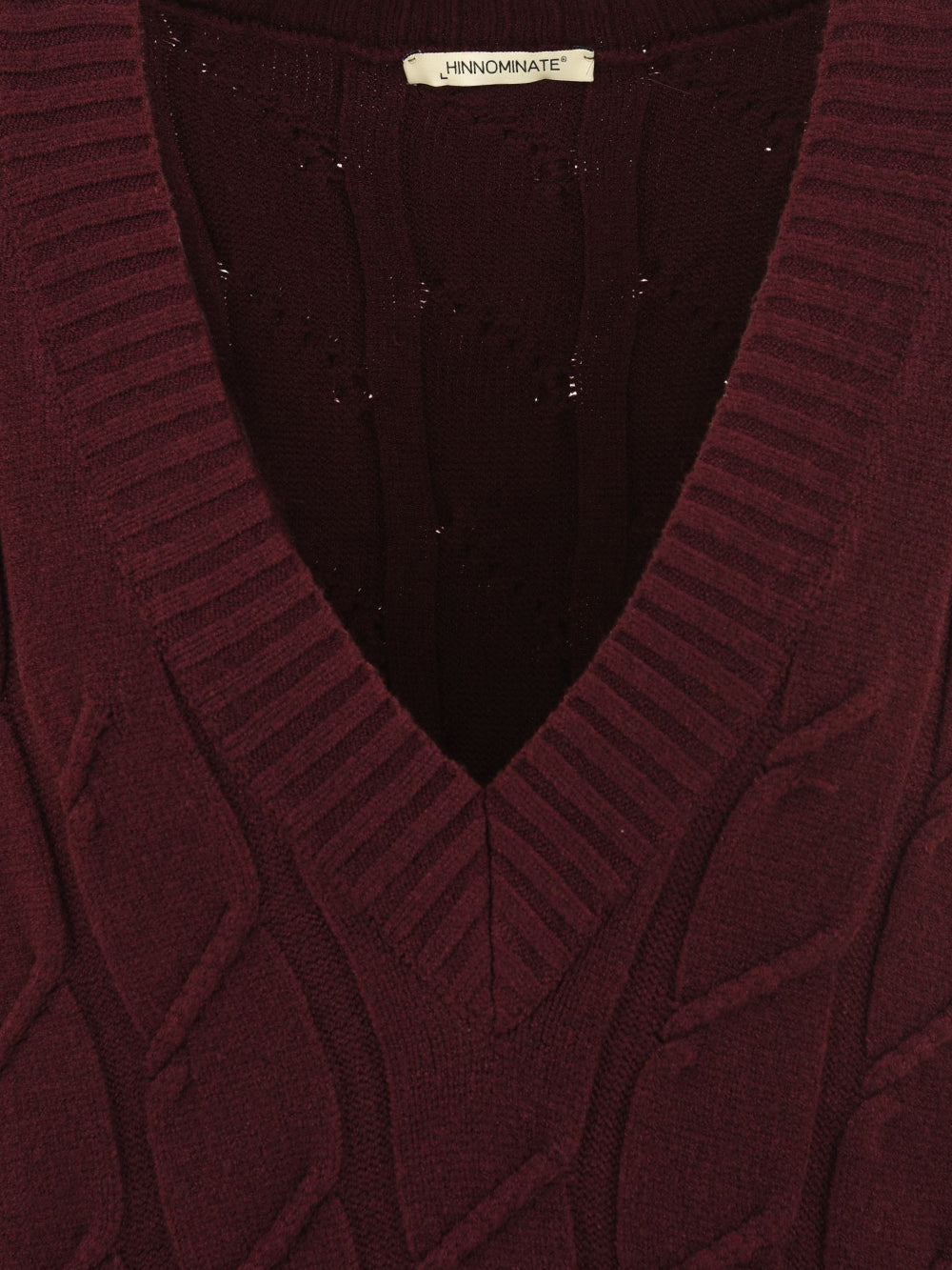 Gilet in maglia con trecce HINNOMINATE Donna - Rosso