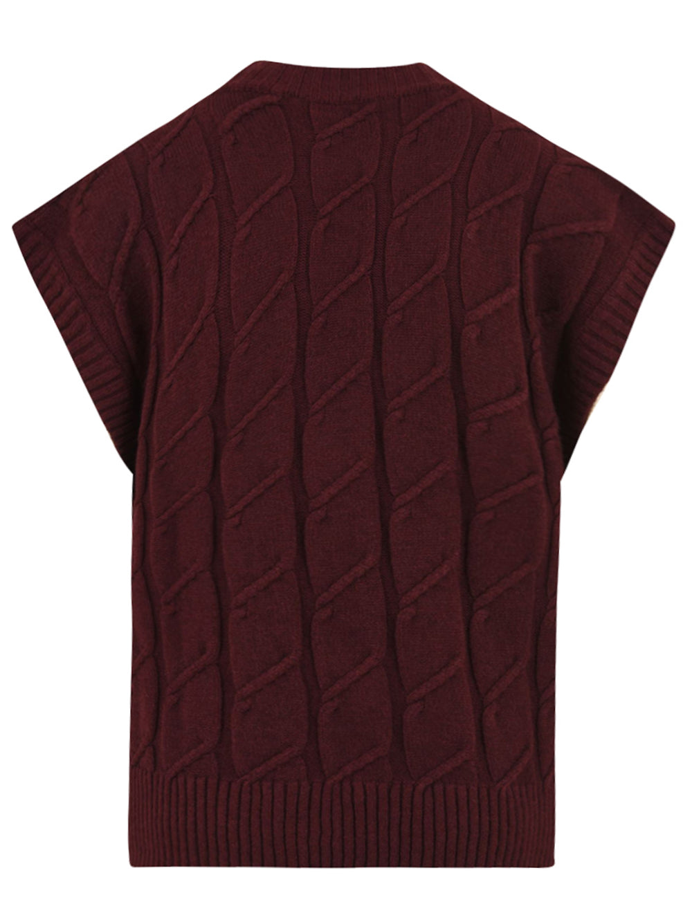 Gilet in maglia con trecce HINNOMINATE Donna - Rosso