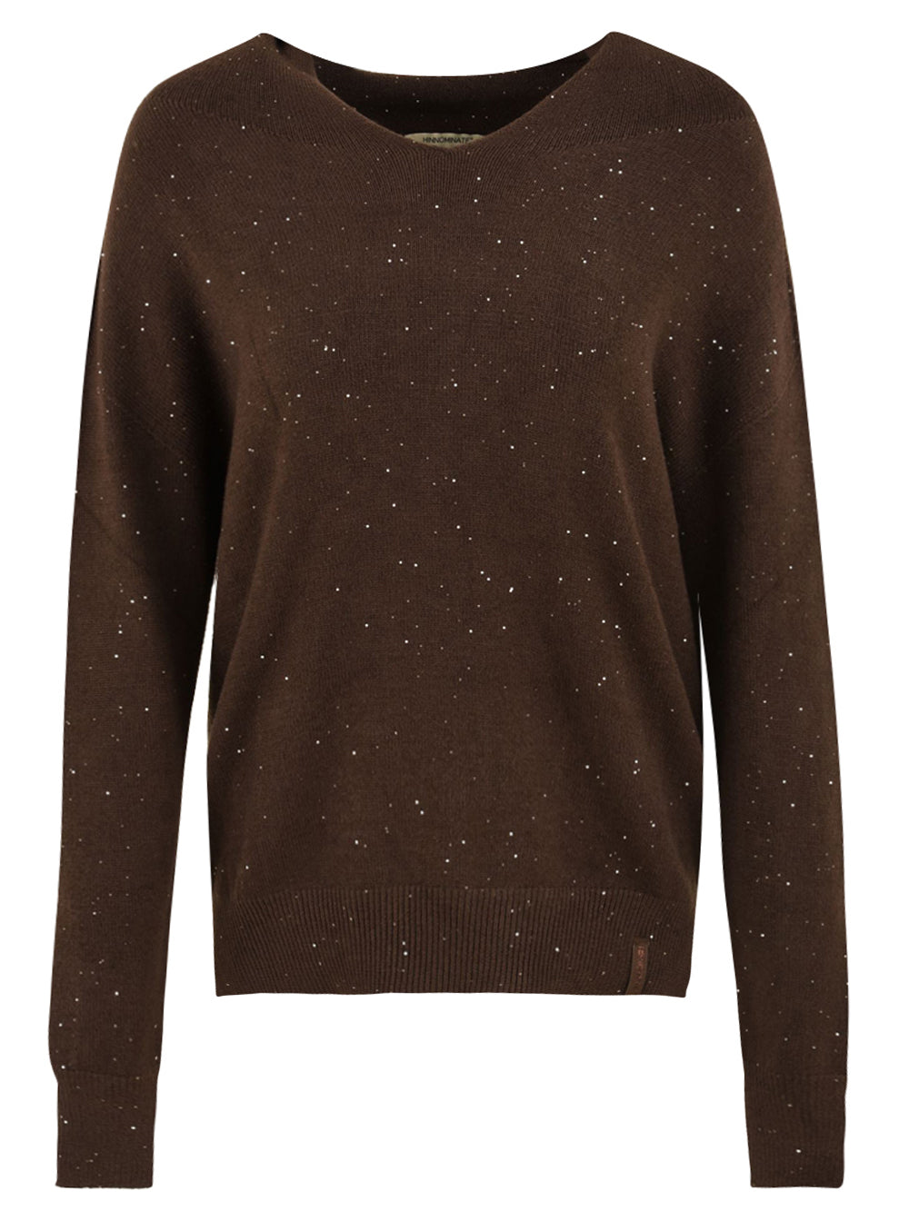 Maglia cappuccio con paillettes HINNOMINATE Donna - Marrone