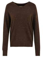 Maglia cappuccio con paillettes HINNOMINATE Donna - Marrone