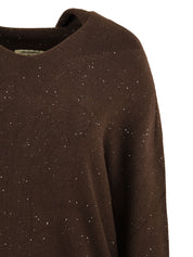 Maglia cappuccio con paillettes HINNOMINATE Donna - Marrone