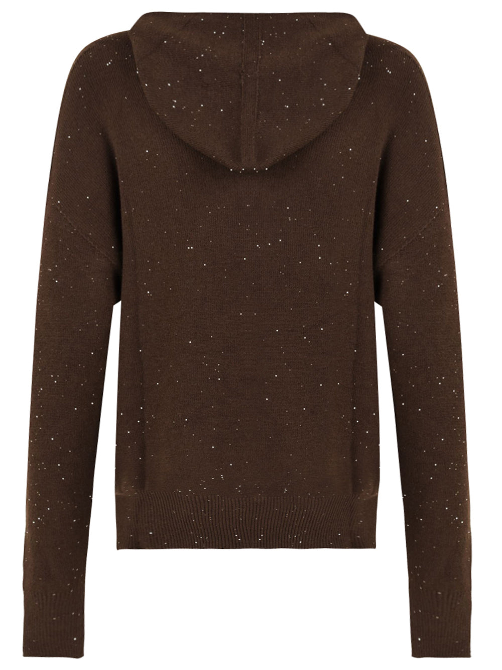 Maglia cappuccio con paillettes HINNOMINATE Donna - Marrone