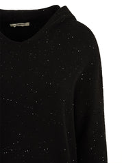 Maglia cappuccio con paillettes HINNOMINATE Donna - Nero