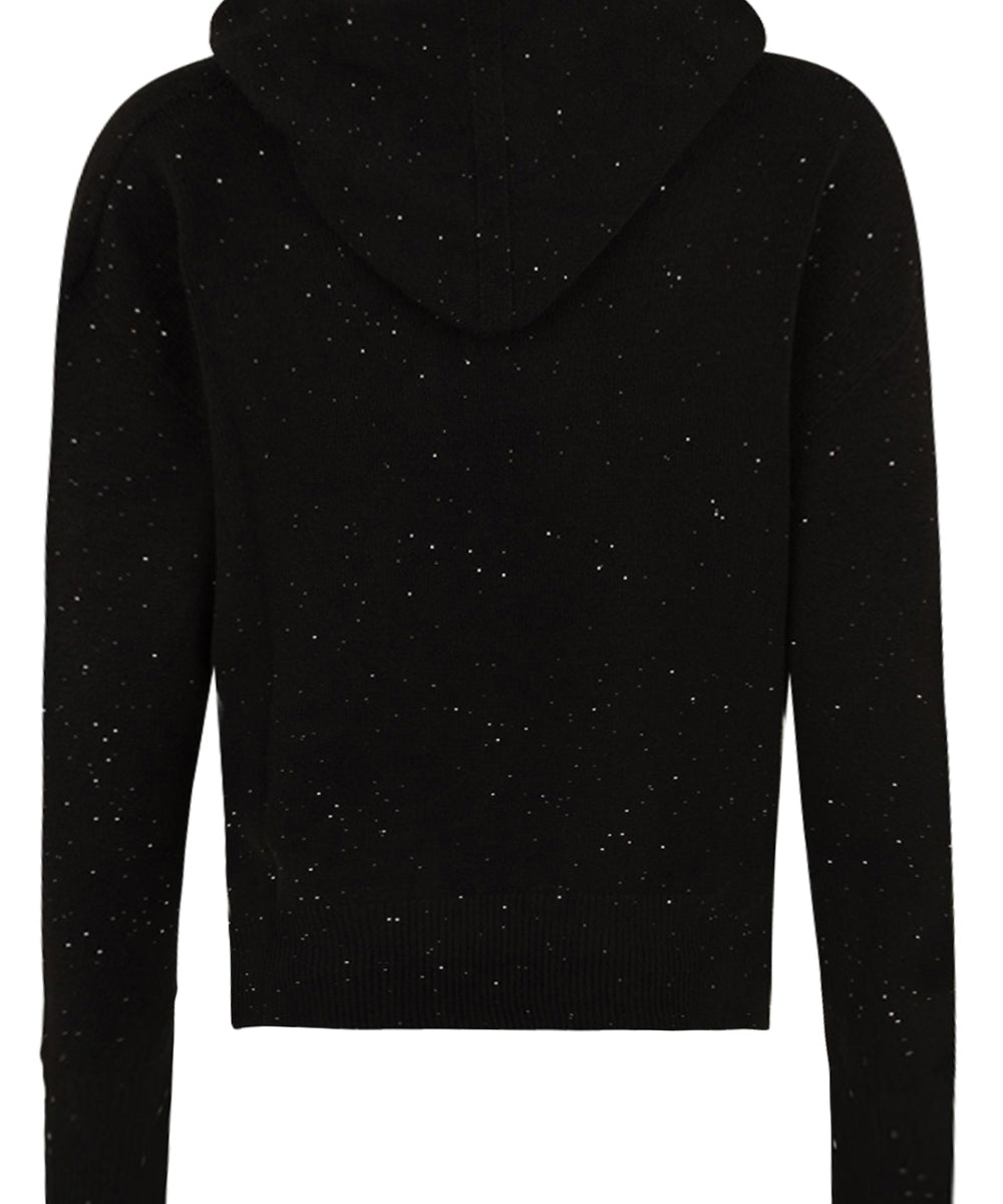 Maglia cappuccio con paillettes HINNOMINATE Donna - Nero