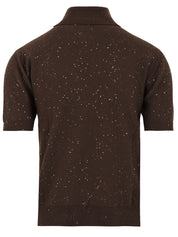 Maglia dolcevita mezza manica con paillettes HINNOMINATE Donna - Marrone