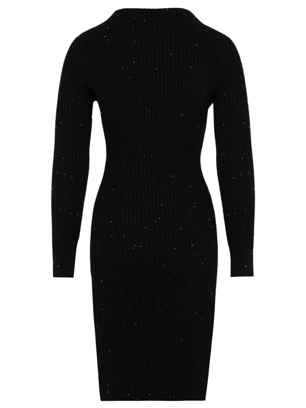 Abito lupetto in costina con pailettes HINNOMINATE Donna - Nero