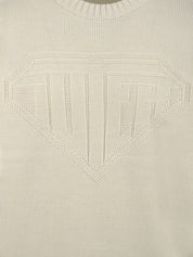 Maglione Links Logo IUTER Uomo - Cream