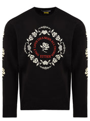 Maglione Floral IUTER Uomo - Nero