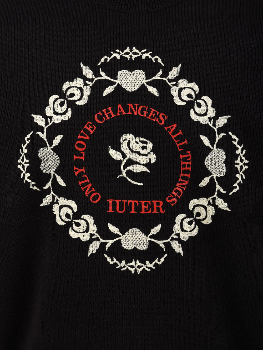 Maglione Floral IUTER Uomo - Nero