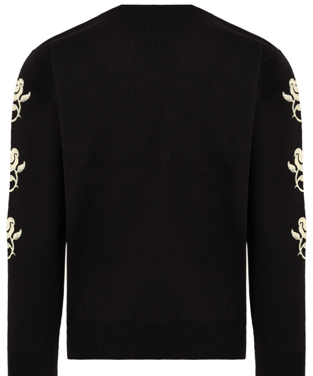 Maglione Floral IUTER Uomo - Nero