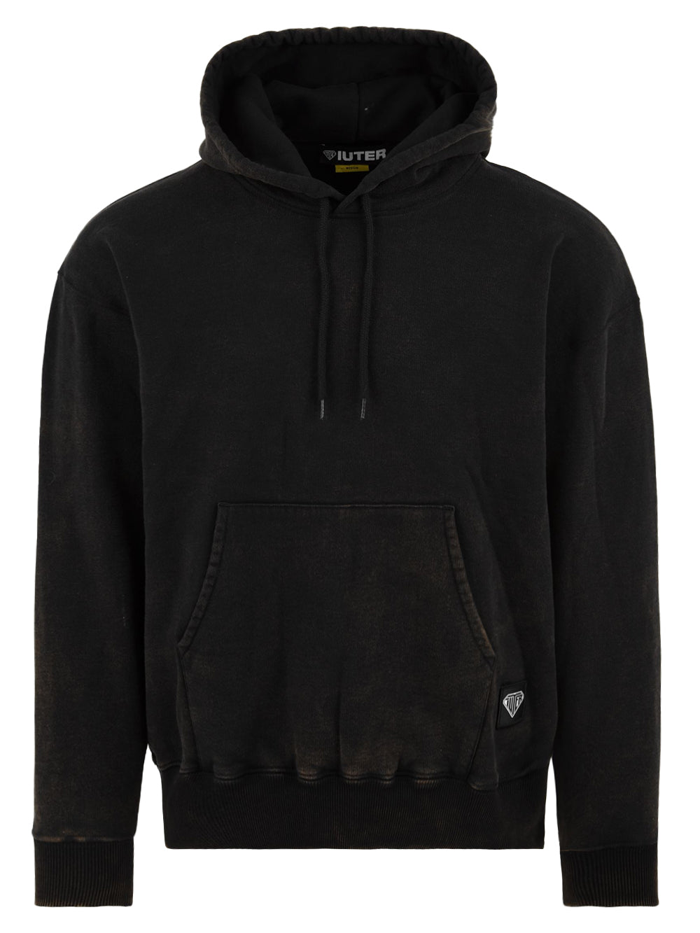 Felpa con cappuccio Label Marble IUTER Uomo - Nero