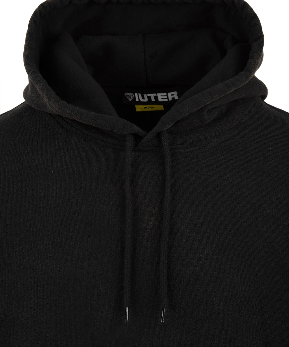 Felpa con cappuccio Label Marble IUTER Uomo - Nero