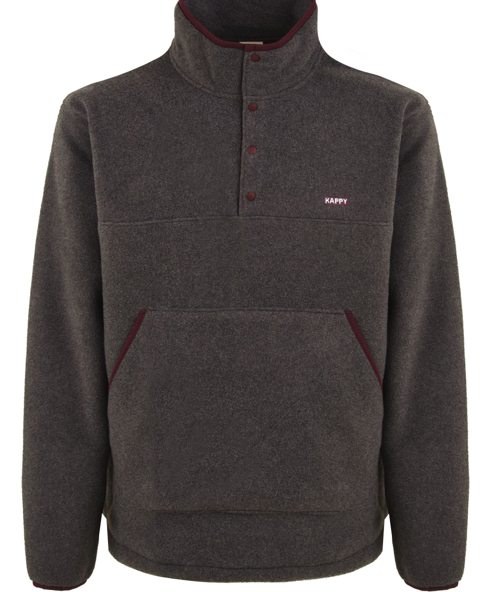 Giubbotto Anorak Fleece Button KAPPY Unisex - Grigio