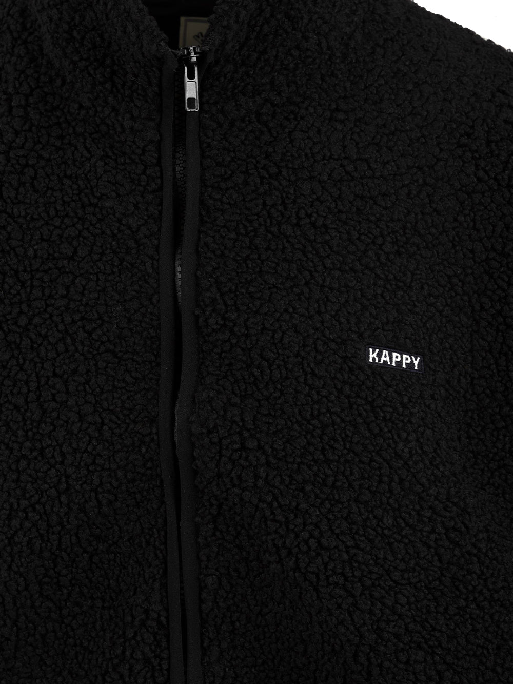 Gilet Fleece Zipper KAPPY Unisex - Nero