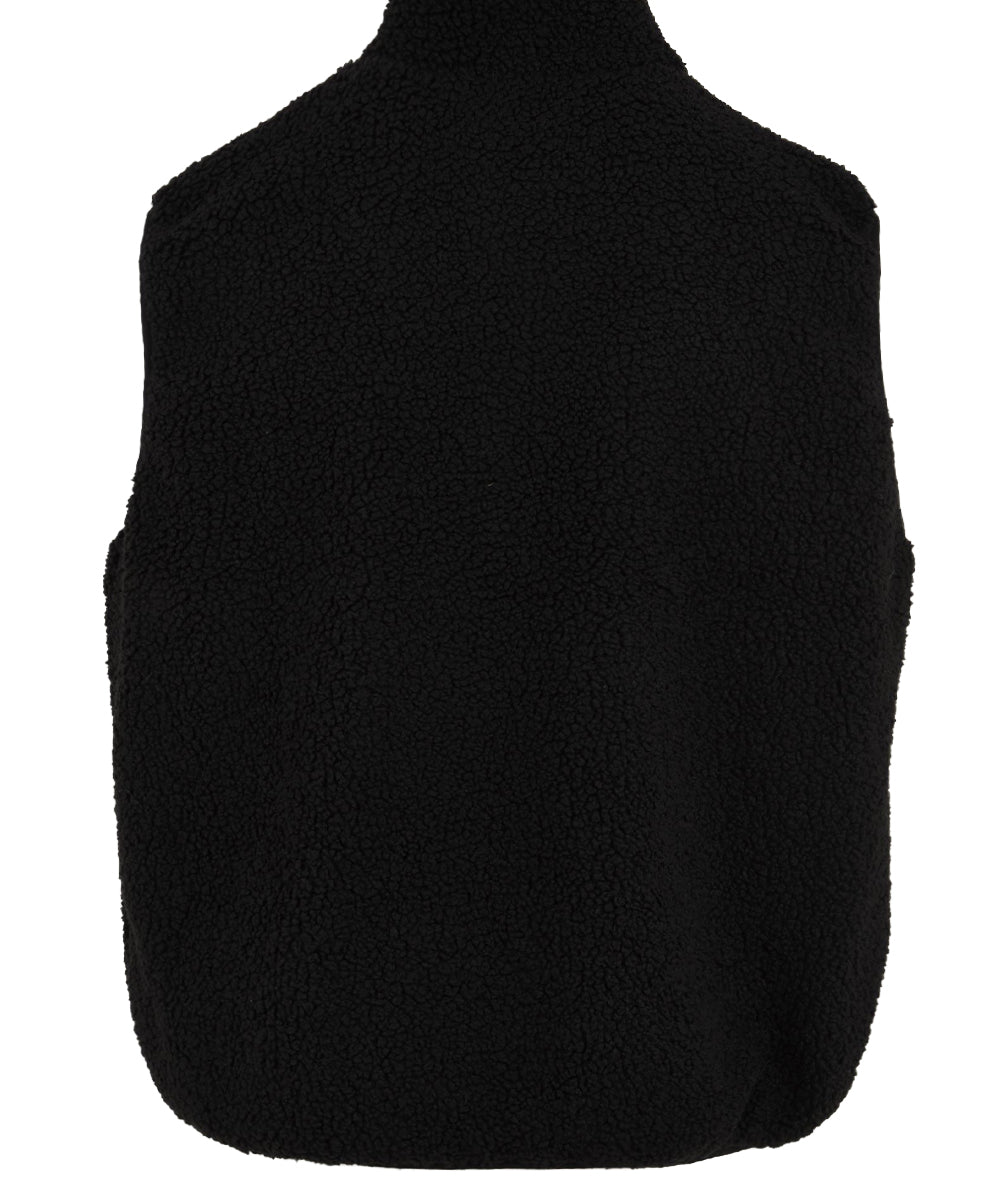 Gilet Fleece Zipper KAPPY Unisex - Nero